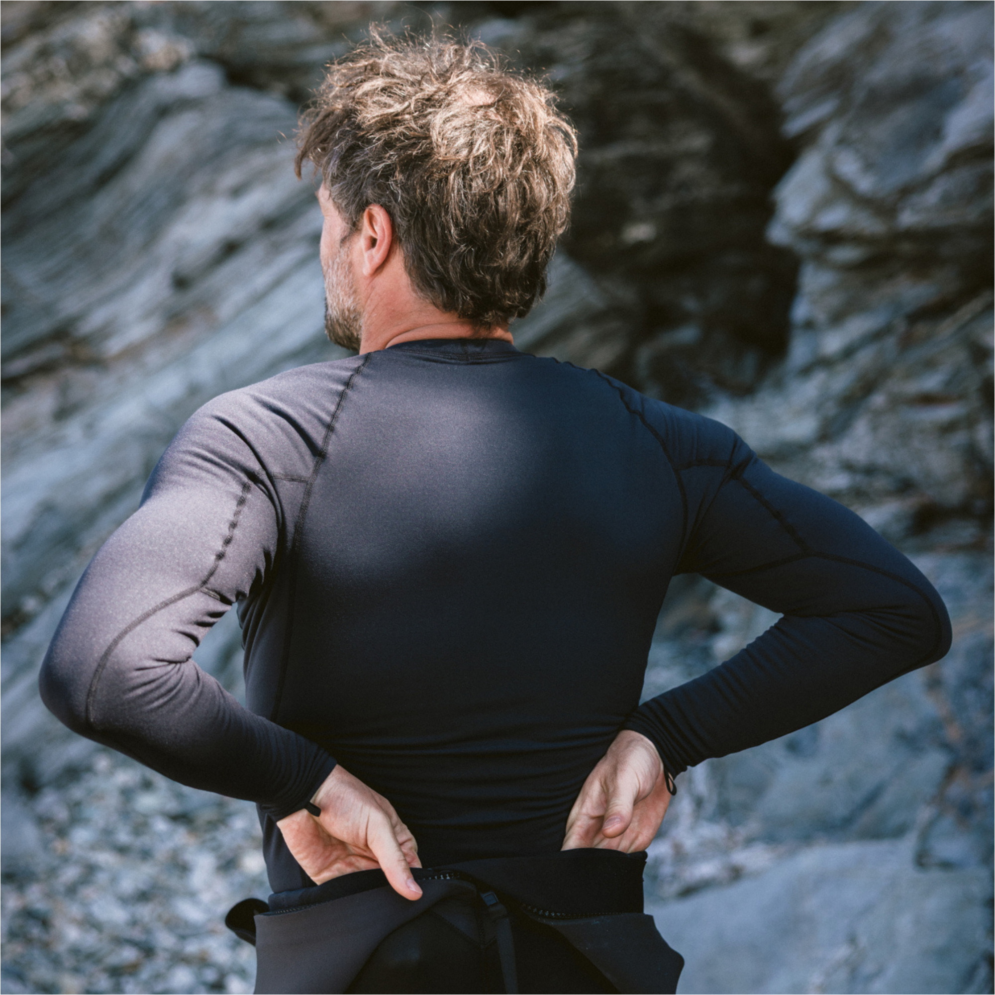 2026 C-Skins Männer Thermal Skins Langarm-Lycraweste C-HDILSM - Black